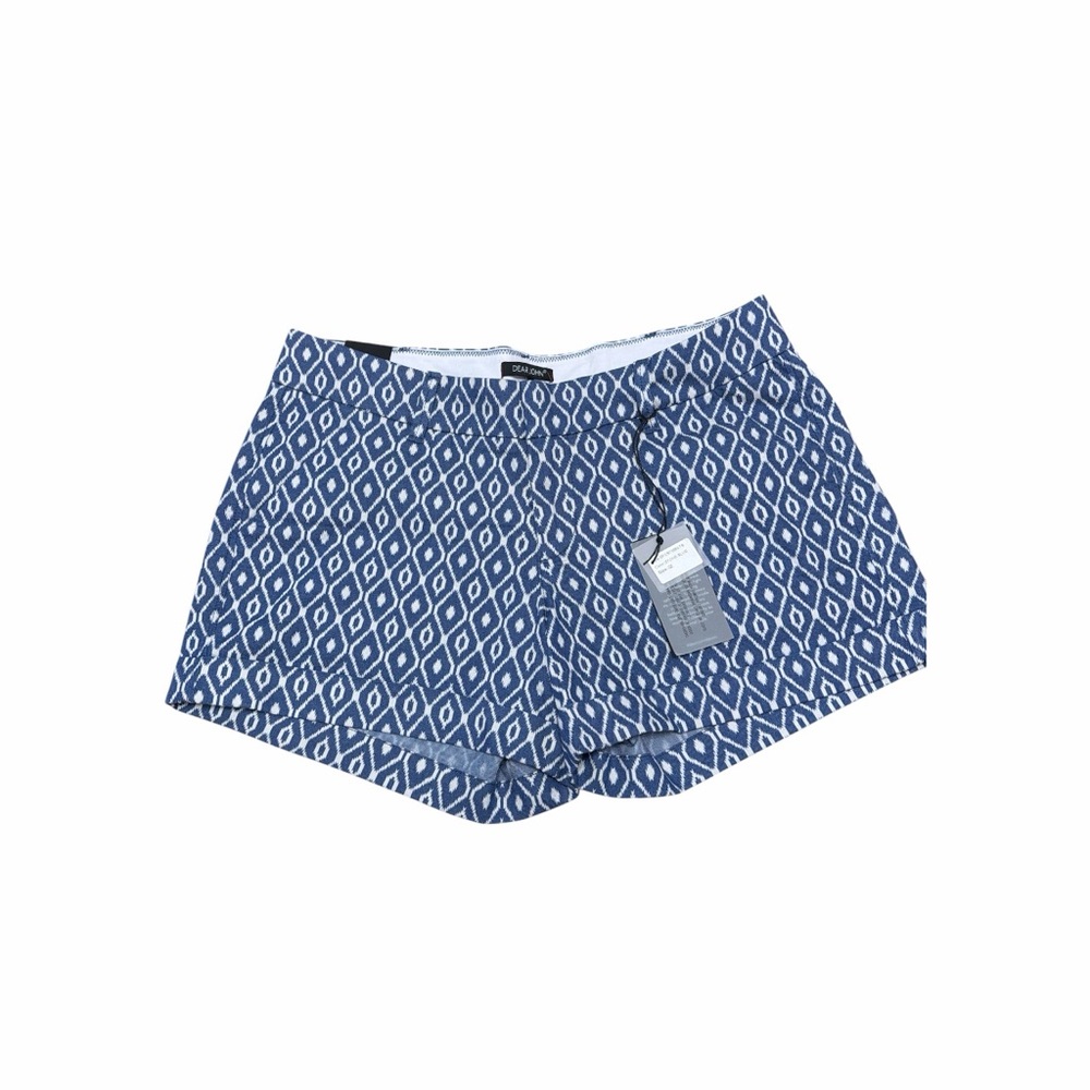 Dear John Blue Ikat Geometric Print Shorts Size 32 NWT Stitch Fix